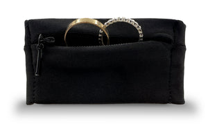 stylish wristband with secure zippered pocket
