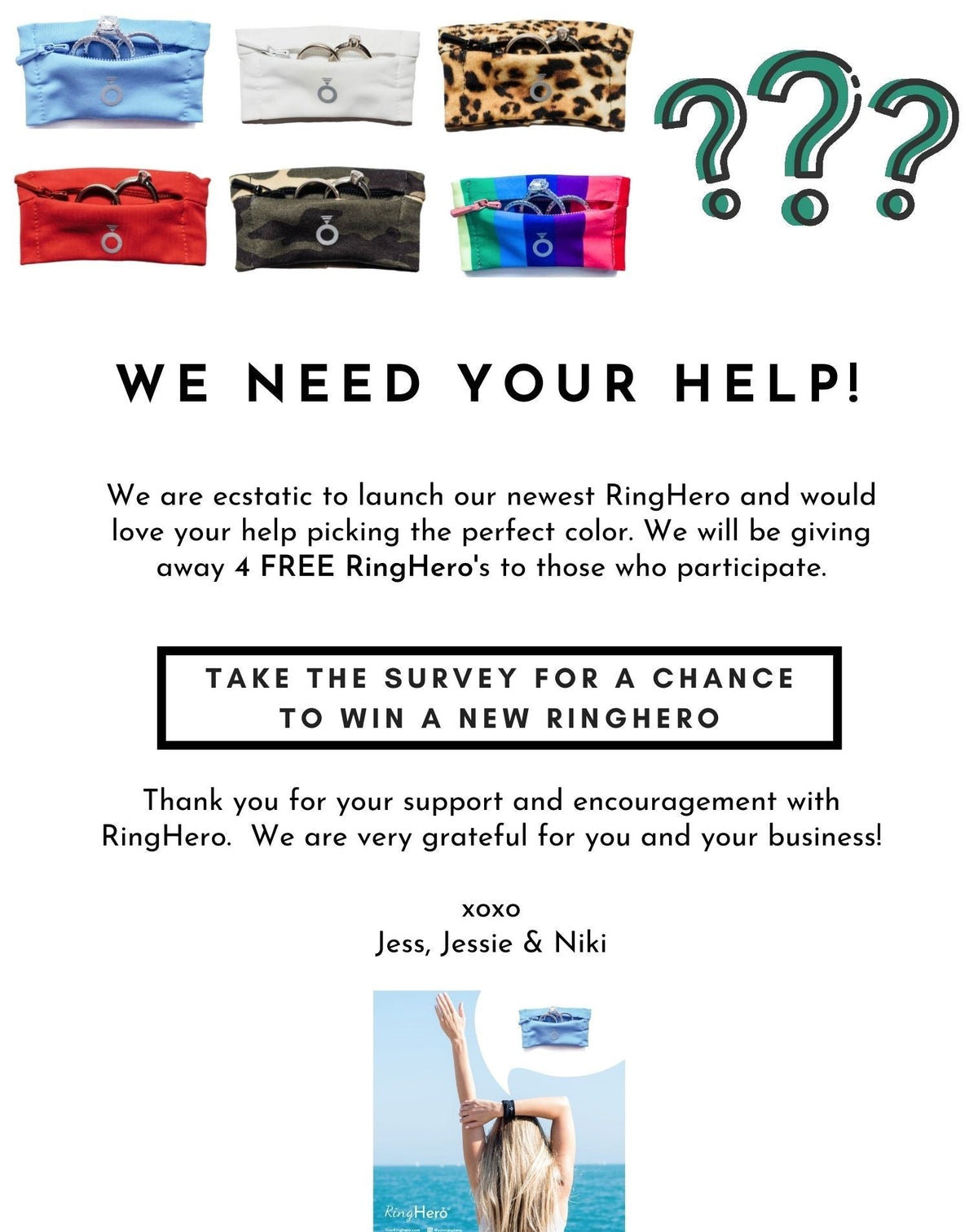 Exciting News: we are launching a new color for RingHero, and we need