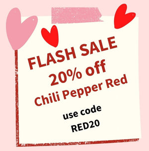 ⚡ FLASH SALE on Chili Pepper Red ⚡