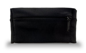  black wristband with secure zippered pocket