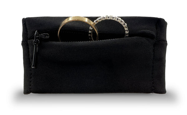 stylish wristband with secure zippered pocket