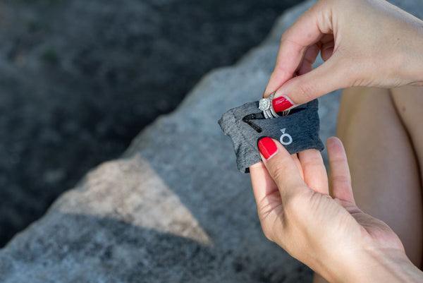 wristband with secure zippered pocket